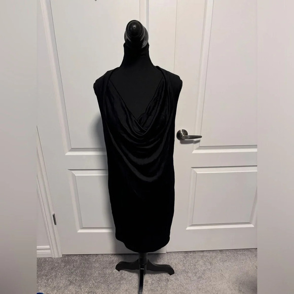 NWT | T by Alexander Wang | Black Scoop Neck Mini Dress | Size M - Picture 2 of 7